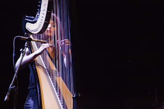 record a harp solo or chords in any style