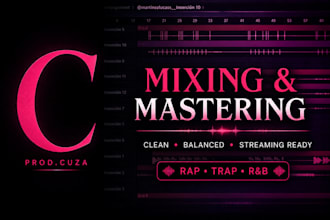 mix and master your rap, trap or rnb song