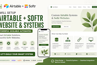 setup airtable softr website design airtable systems  airtable integration