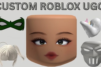 create custom roblox ugc hats, hair, masks, tails and face accessories