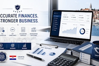 provide croatia tax preparation accounting, vat compliance and bookkeeping
