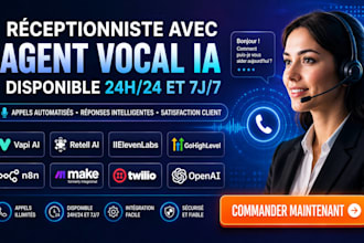 je vais developper agent vocal ia receptionniste vapi retell gohighlevel n8n