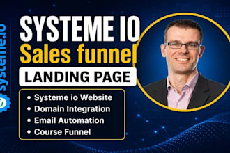 build systeme io website, systeme io funnel landing page blog website systeme io