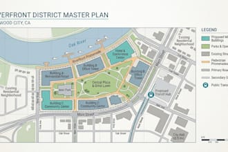 design custom maps, site plans, and professional cartography designs