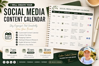 create a social media content calendar