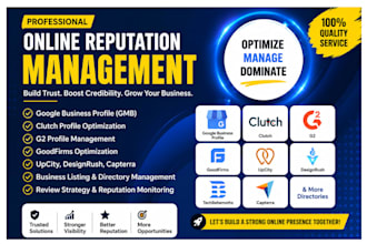manage your online reputation with clutch g2 goodfirms techbehemoths