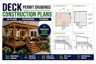 create deck permit drawings and construction plans