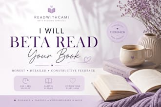 beta read your romance, fantasy or ya manuscript