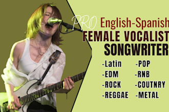 female rnb singer edm vocalist female pop singer female spanish singer