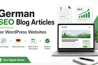 write german SEO blog articles for your wordpress website