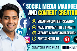 be your professional social media manager and content creator