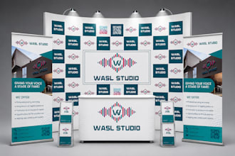 design printable backdrop, event poster, standee and table cloth