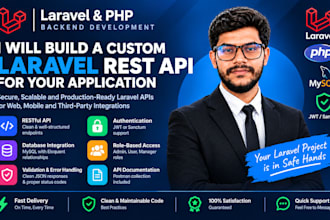 build a custom laravel rest API for your application