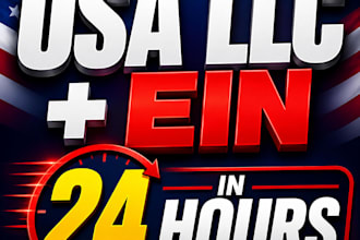 register USA llc and get ein in 24 hours for non residents