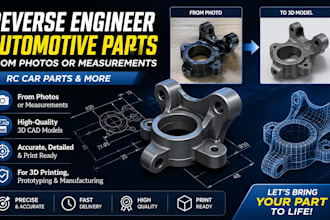 create 3d cad models from automotive parts and photos