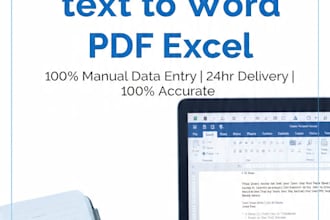 type your handwritten text to word PDF excel accurately