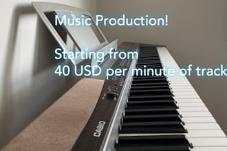 produce and compose custom music for your project