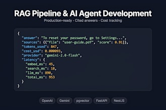 build a production ready rag pipeline or ai agent for your app