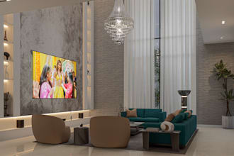 design elegent modern living room interiors