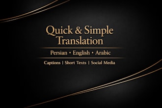 translate short texts, captions, and simple content quickly