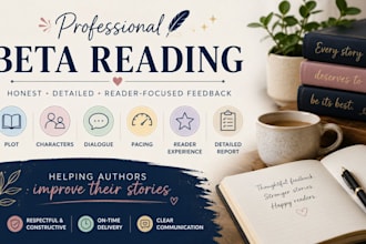 beta read your book and provide honest feedback