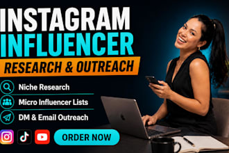 do instagram influencer research and outreach for influencer marketing