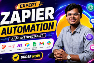 build zapier automation, zapier integration and ai automation