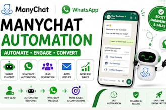 automate manychat instagram dm facebook whatsapp ai chatbot automation for sales