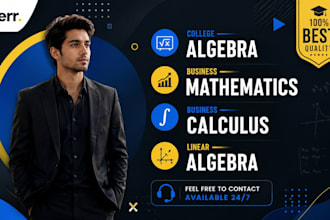 assist in college algebra, business math, business calculus