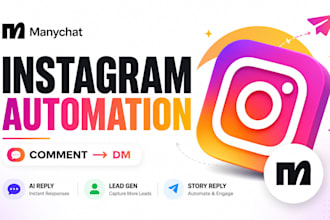 setup manychat instagram dm automation and lead generation