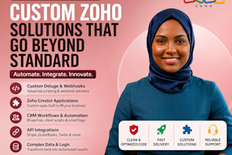 write custom deluge script zoho creator and api integration