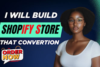design, redesign or build shopify store design, set up shopify store, shopify