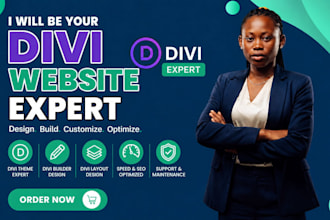 design, redesign wordpress divi website with divi builder and divi 5
