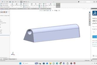 create mechnical parts using solid works