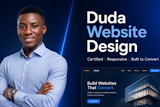 design stunning duda website, redesign duda website builder, duda landing page