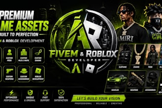 create custom fivem clothing, eup, peds, chains and accessories