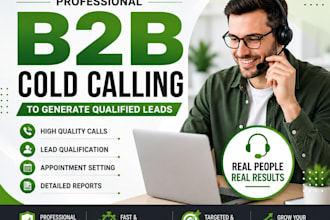 do professional b2b cold calling to generate qualified leads