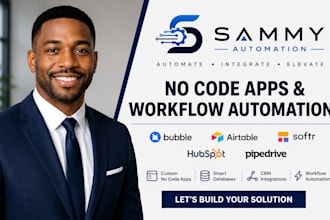 do bubble airtable softr hubspot pipedrive no code app workflow automation