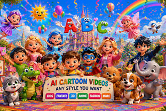 create ai generated cartoon videos