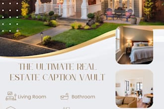 write 30 high engagement social media captions for real estate agents