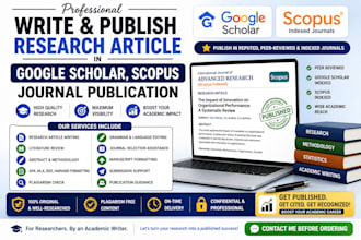 write and publish research article in google scholar, scopus journal publication
