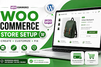 create, customize, or fix your woocommerce online store