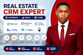 gohighlevel automation boldtrail kvcore lofty rei reply real estate website