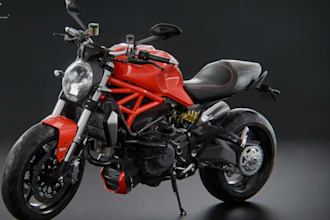 custom 3d motorcycle for gta5 or fivem server, 3d vehicle design in blender, ytf