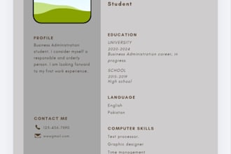 professional ats CV resume design