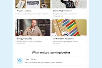 build an education website with student enrollment forms
