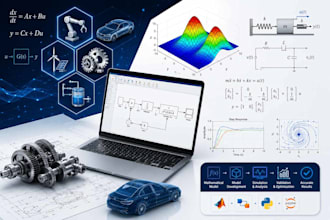 develop mathematical models and matlab simulink simulations for systems