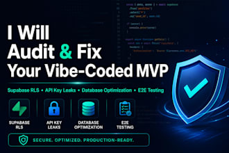 audit and debug vibe coded mvp codebase