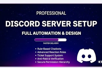 setup automated discord server and management
