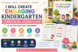 create engaging kindergarten curriculum lesson plans and activities for children